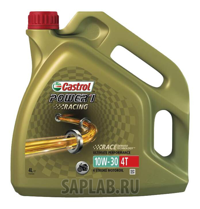 Купить CASTROL 15A0BF Моторное масло Castrol Power 1 Racing 4T 10W-30 4л