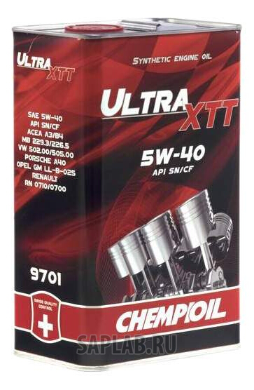 Купить CHEMPIOIL 9702 Моторное масло Chempioil Ultra LRX 5W-30 4л metal