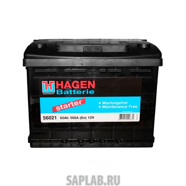 Купить HAGEN_BATTERIE 56021 Аккумуляторная Батарея [12v 60ah 500a B13] HAGEN BATTERIE 56021